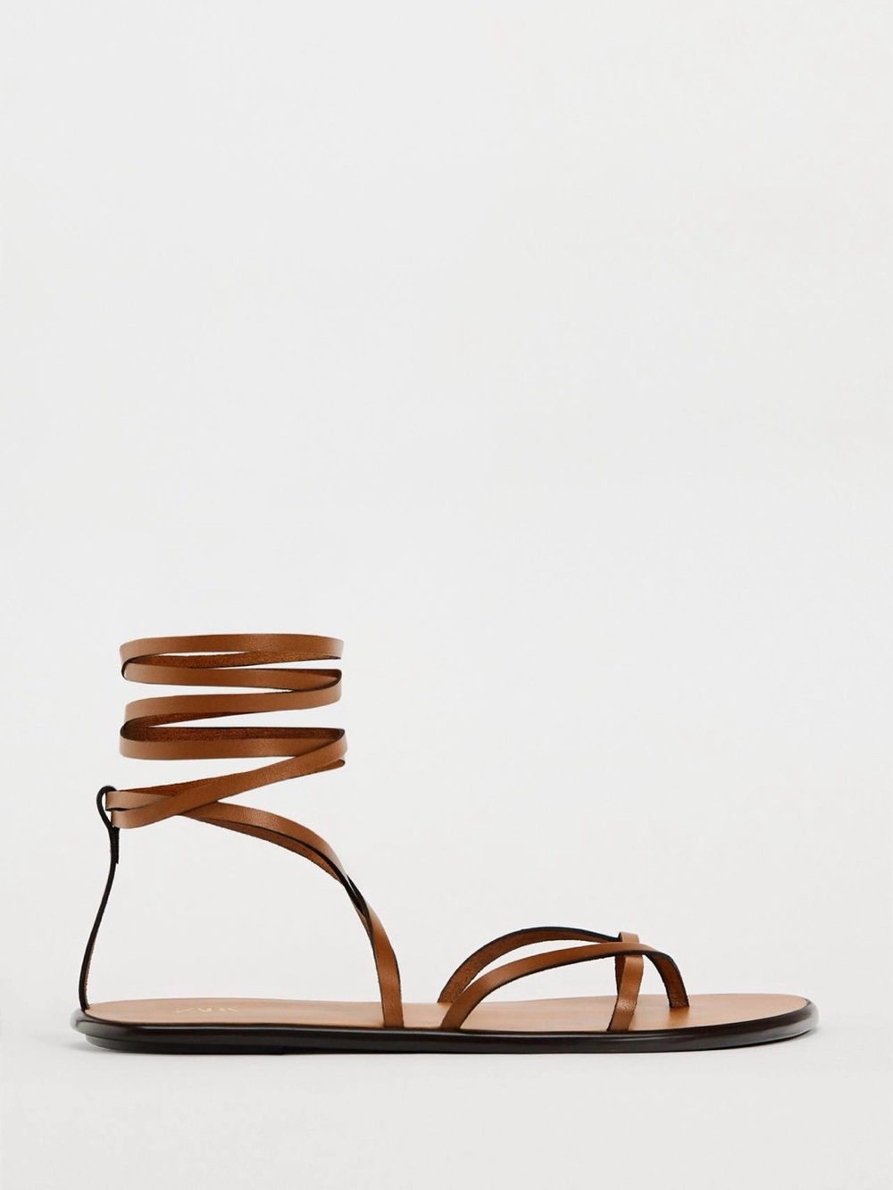 Women’s Brown Strappy Wrap-Around Sandals